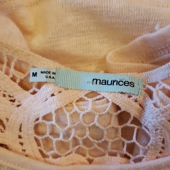 Maurices light pink knit shirt size medium - Picture 2 of 6